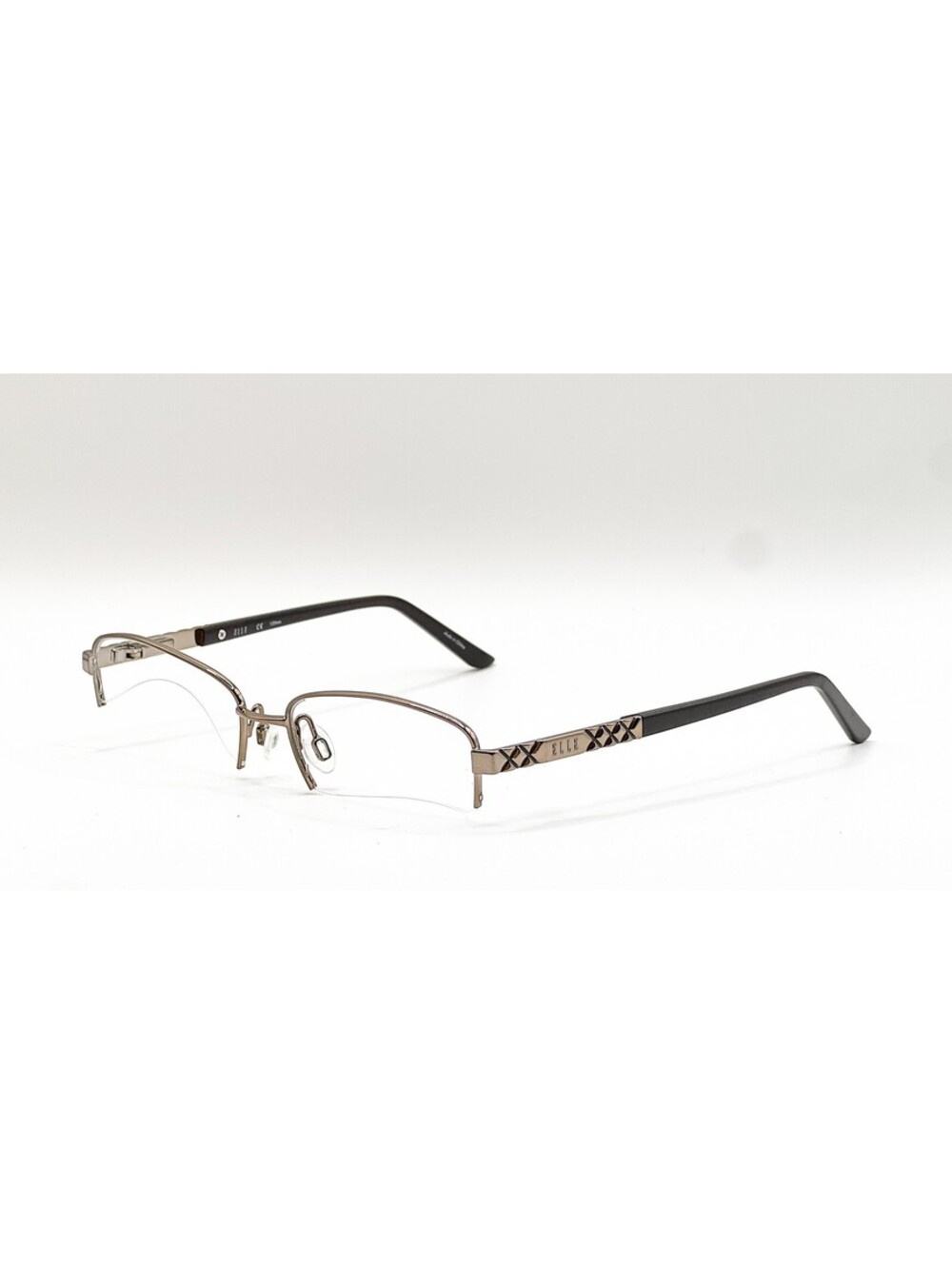 Elle EL13438 BR Brown Semi Rimless Authentic Eyeglass Frames 52-17